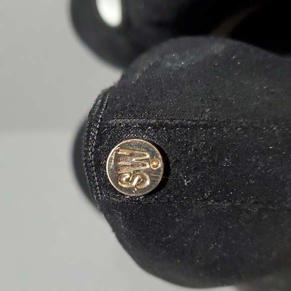 STUART WEITZMAN ARIANA CLARE BLACK SUEDE WEDGES SIZE 2 - Picture 9 of 12